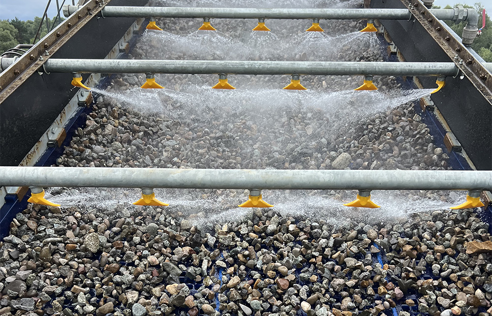 ukážka dopravníkového pása v kameňolome