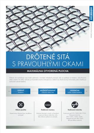 Titulný obrázok katalógu Drôtené sitá s pravouhlými okami