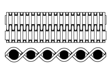 Technická drôtená tkanina s pancierovou väzbou