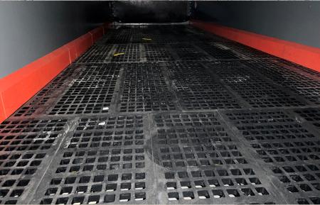 Stavebnicový systém gumenných sít pre triedenie sypkých materiálov